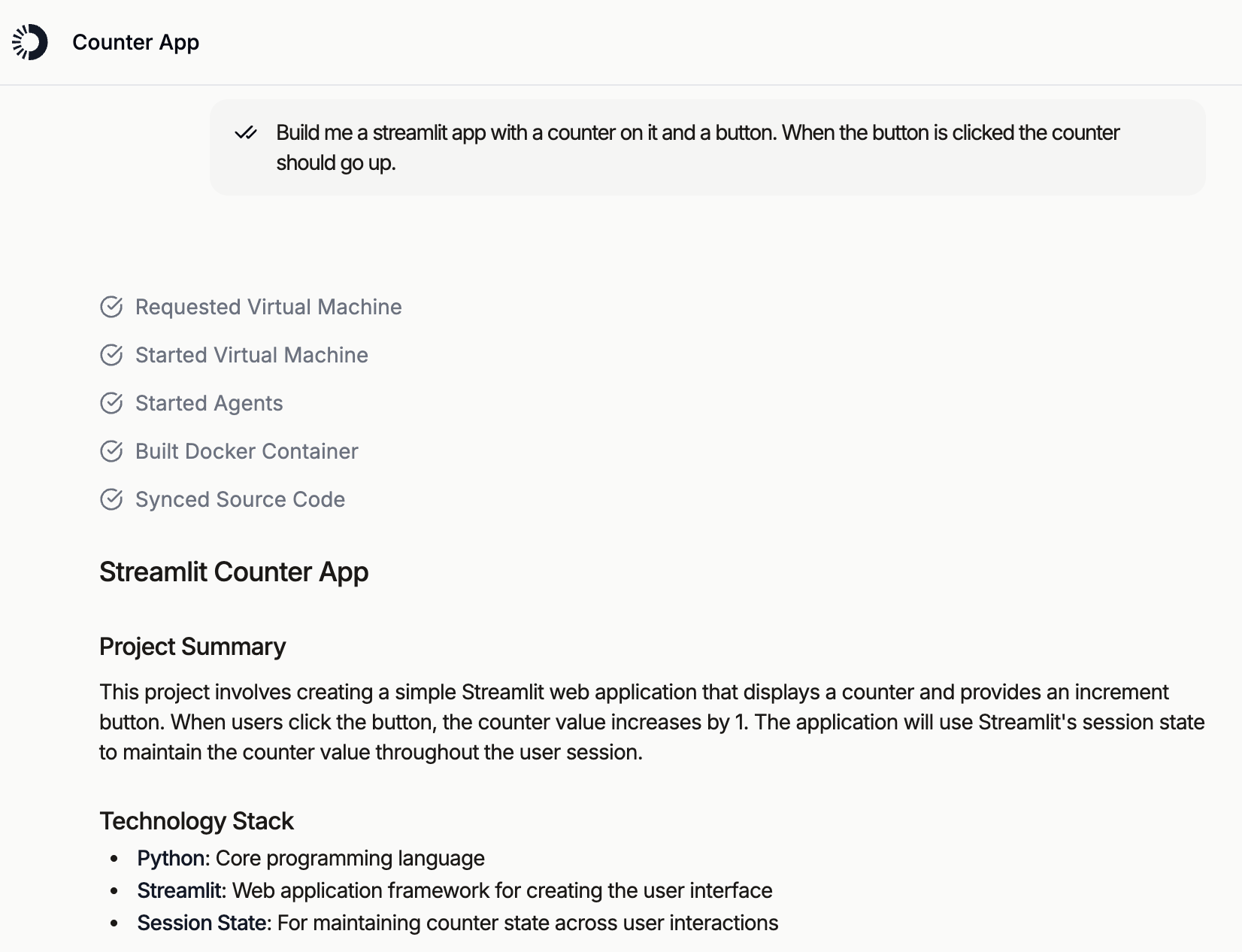 Runs in a container on a VM